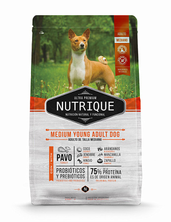 Купить vitalcan nutrique dog adult сухой корм для взрослых собак средних пород с индейкой