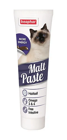 Купить beaphar malt paste паста для выведения шерсти из желудка для кошек