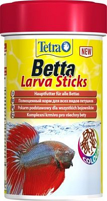Tetra Betta Larva Sticks корм для петушков и лабиринтовых рыб. палочки