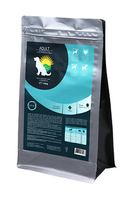 LiveRA Adult сухой корм для взрослых собак всех пород мясо домашней птицы по-деревенски