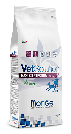 Купить monge vetsolution dog gastrointestinal puppy сухой корм для щенков всех пород при заболеваниях ЖКТ
