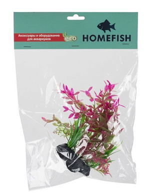 HOMEFISH Конгея растение для аквариума пластиковое с грузом