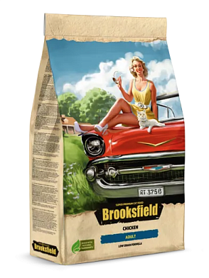 Brooksfield Low Grain Adult Cat Chicken сухой корм для взрослых кошек с курицей и рисом