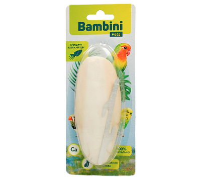 Bambini Pets лакомство панцирь каракатицы для средних попугаев