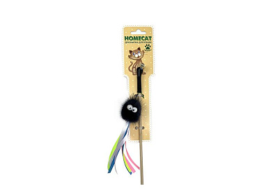 Homecat Дразнилка для кошек Осьминожка из норки с лентами с бубенчиком