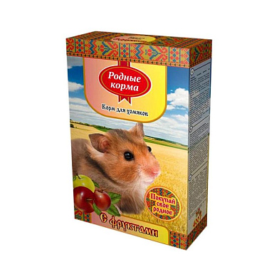 Родные корма Сухой корм для хомяков Фрукты
