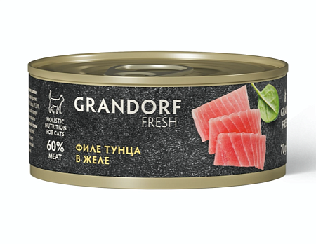 Купить grandorf fresh Консервы для кошек Филе тунца в желе