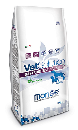 Купить monge vetsolution dog gastrointestinal сухой корм для взрослых собак всех пород при заболеваниях ЖКТ