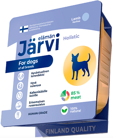 Купить jarvi влажный корм мясной паштет с ягненком для собак всех пород (ламистер)