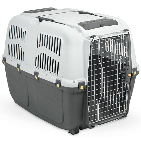 Купить mps переноска для собак и кошек skudo 7 с металлической дверцей с замком серая