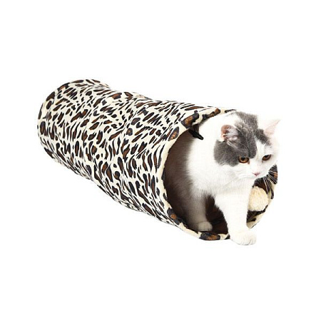 Купить homecat игровой туннель для кошек шуршащий леопард