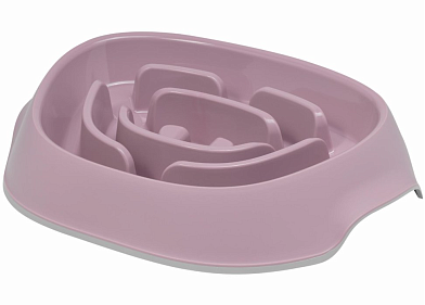 Moderna миска пластиковая для медленного кормления для кошек и собак, лилового цвета