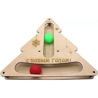 GoSi Игровой Трек для кошек в форме Елки с шариками