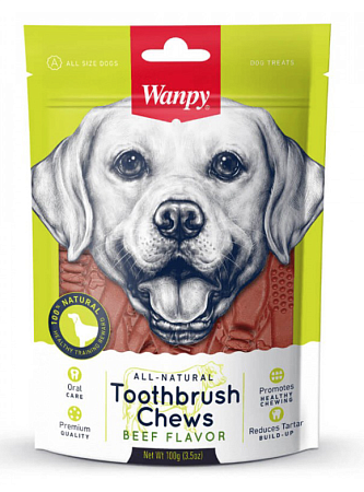Купить wanpy dog лакомство для собак зубные щетки со вкусом говядины