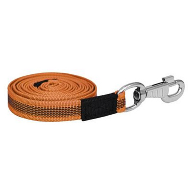 Tappi Флэч амуниция поводок нейлоновый с латексной нитью, двухсторонний для собак, оранжевый