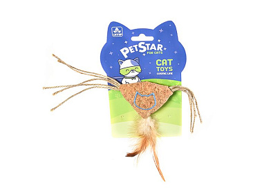 PetStar игрушка для собак  ДИНОЗАВРИК для лакомств, плюшевый, резиновая вставка