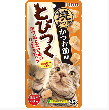 Купить inaba tobitsuku yaki katsuo Лакомство Запеченные трубочки для кошек со вкусом куриного филе и кацуобуси