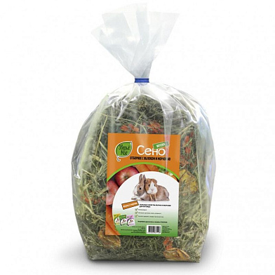Зверье Мое Сено отборное яблоко/морковь для грызунов