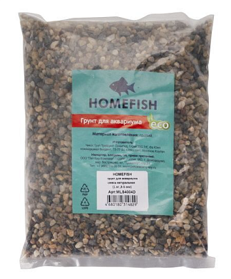 HOMEFISH грунт для аквариума смесь 3-5 мм натуральная