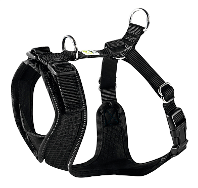 Hunter Manoa шлейка для собак нейлон, сетчатый текстиль черная