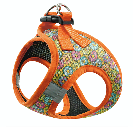 Купить art line шлейка жилет для собак капрон сетка с принтом ПОНЧИКИ