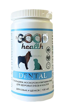 GOOD DOG Health мультивитаминный комплекс для собак и щенков для здоровья зубов и костей с кальцием, фосфором и витамином Д