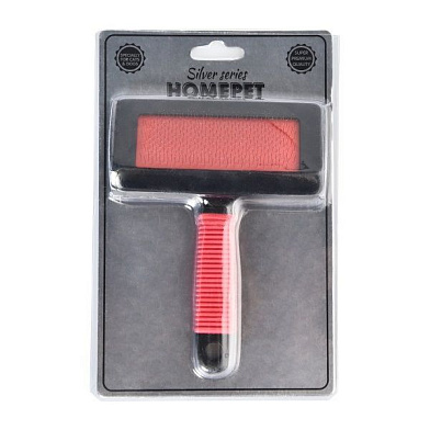 Homepet SILVER SERIES  пуходерка пластиковая для собак и кошек 