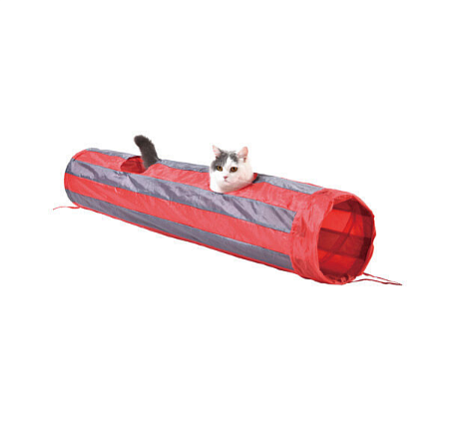 Купить homecat игровой туннель для кошек шуршащий в полоску