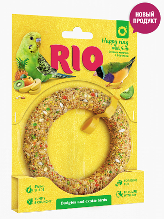 Купить Рио  Веселое колечко лакомство-игрушка для волнистых попугаев и экзотов