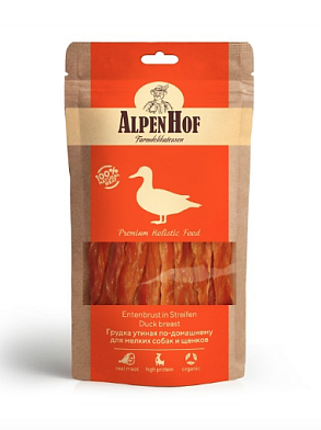 AlpenHof лакомство для мелких собак и щенков Грудка утиная по-домашнему