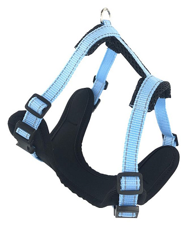 Купить zooexpress fresh line шлейка для собак, голубая