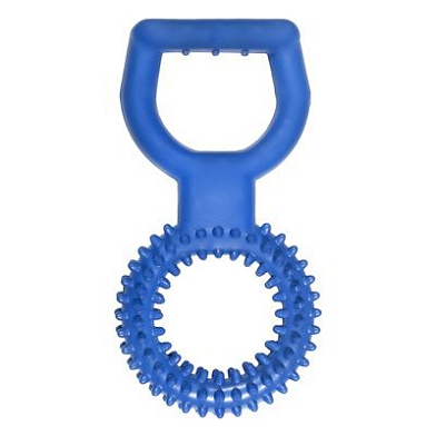 Tappi игрушка для собак "Ригель" кольцо цветное с ручкой, голубое