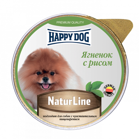 Купить happy dog natur line влажный корм паштет для собак ягненок с рисом (ламистер)