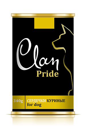 Купить clan pride консервы для собак Сердечки куриные