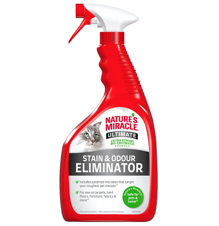 Купить nature's miracle спрей уничтожитель пятен и запахов от кошек, с максимальным эффектом