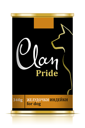 Купить clan pride консервы для собак Желудочки индейки