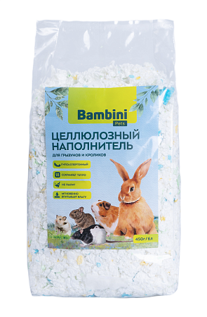 Купить bambini pets Целлюлозный наполнитель для грызунов и кроликов