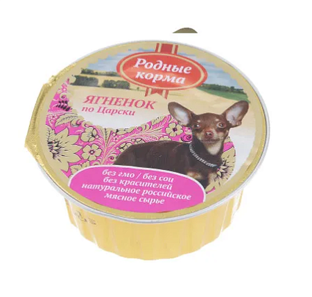 Купить Родные корма влажный корм для собак, ягненок по-царски для собак (ламистер)