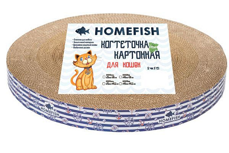 Купить homefish когтеточка для кошек гофрокартон с пропиткой кошачьей мятой