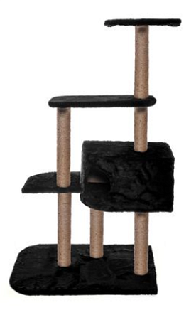 Купить trixie Домик-когтеточка для кошек new, черный