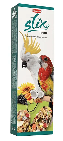 Купить padovan stix parrots лакомство для крупных попугаев фруктовое