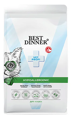 Best Dinner Cat Vet Profi Hypoallergenic сухой корм для кошек при пищевой аллергии