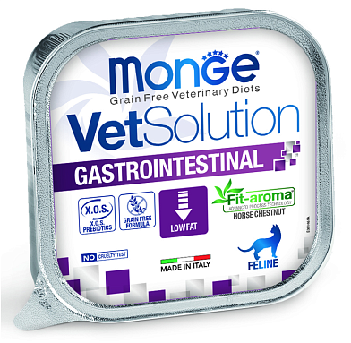 Monge VetSolution Cat Gastrointestinal Диетический корм для кошек при заболеваниях ЖКТ (ламистер)
