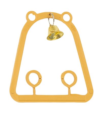 Купить homepet игрушка для птиц качели с колокольчиком бежевые