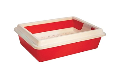 ZOOexpress туалет «Кис» для кошек глубокий с рамкой и с сеткой