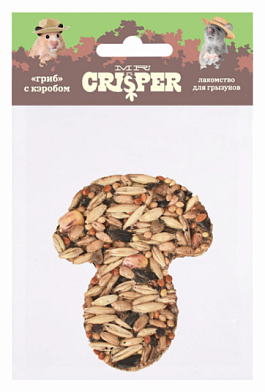 MR.Crisper Лакомство для грызунов "Грибок" с кэробом