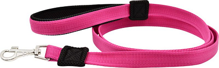 Купить zooexpress fresh line поводок с мягкой ручкой для собак, малиновый