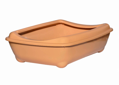 Yami-Yami туалет для кошек глубокий с рамкой, бежевый