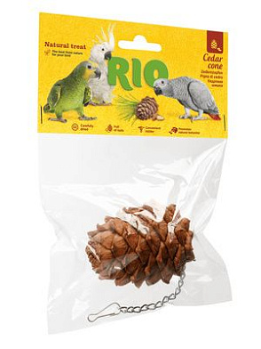 Рио лакомство-игрушка кедровая шишка для крупных и средних попугаев