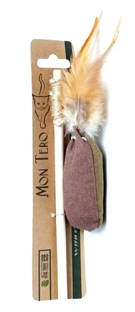 Купить МОН ТЕРО ЭКО игрушка для кошек дразнилка-удочка мешочек мяты